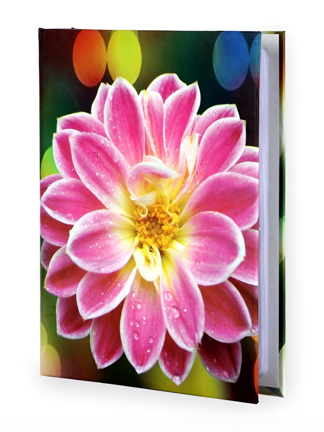 

SEHAZ ARTWORKS Pink & White Floral Printed Photo Album