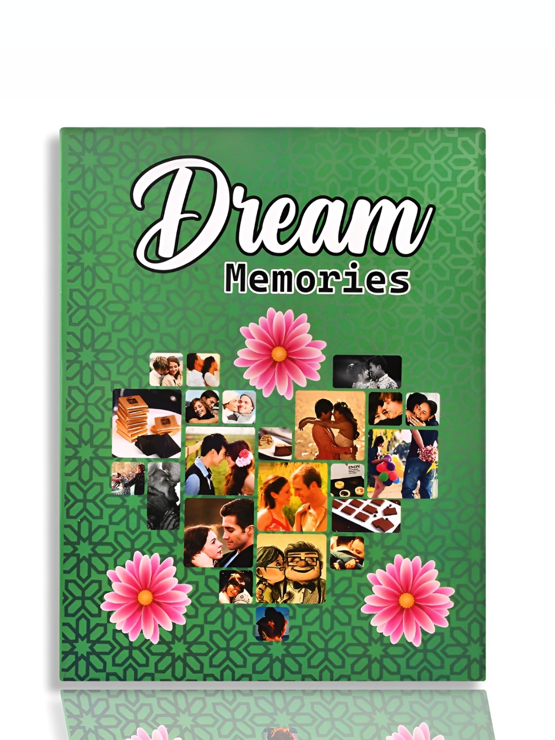 

SEHAZ ARTWORKS Green & White Dream Memories Printed Photo Album