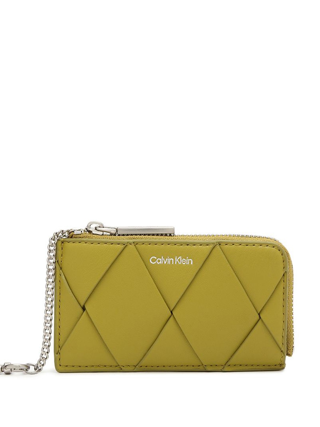 

Calvin Klein Women Textured Card Holder, Green