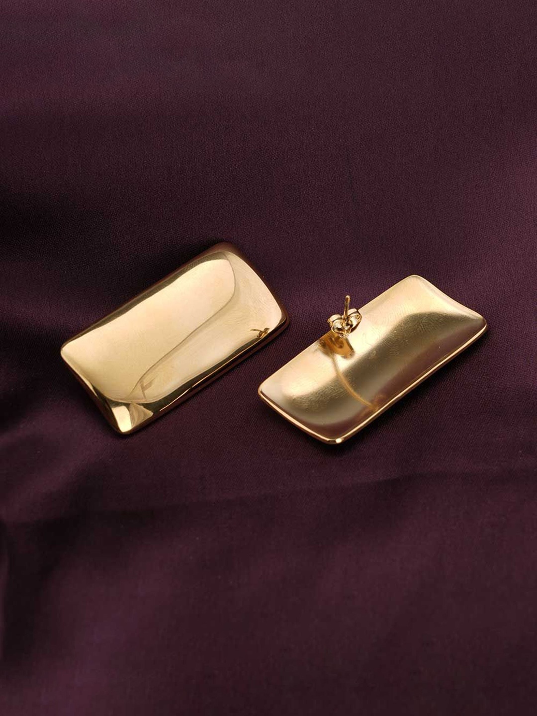 

PALMONAS Contemporary Drop Earrings, Gold