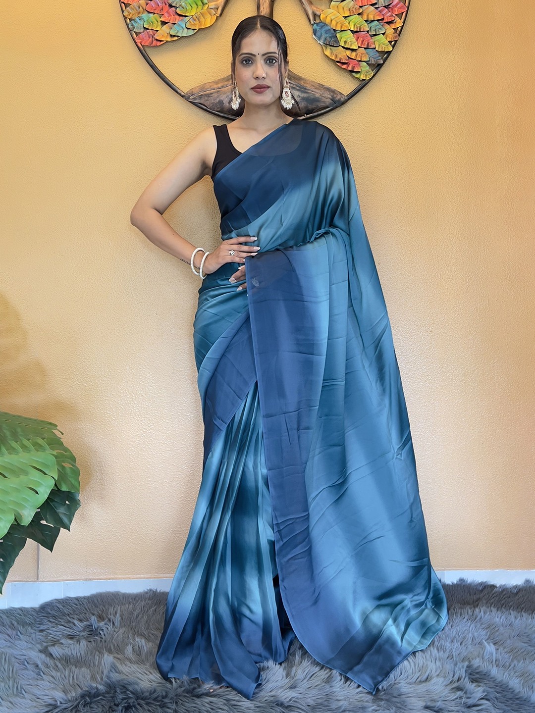 

bansari textiles Striped Pure Silk Kota Saree, Blue