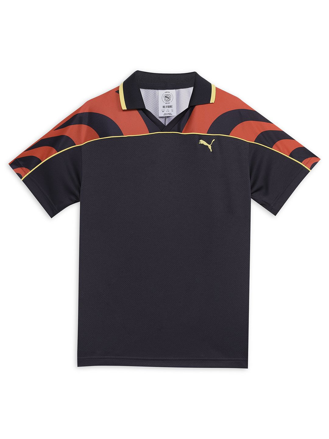 

Puma Road To Unity Boys Colourblocked Relaxed Fit Short Sleeve Football Jersey, Black