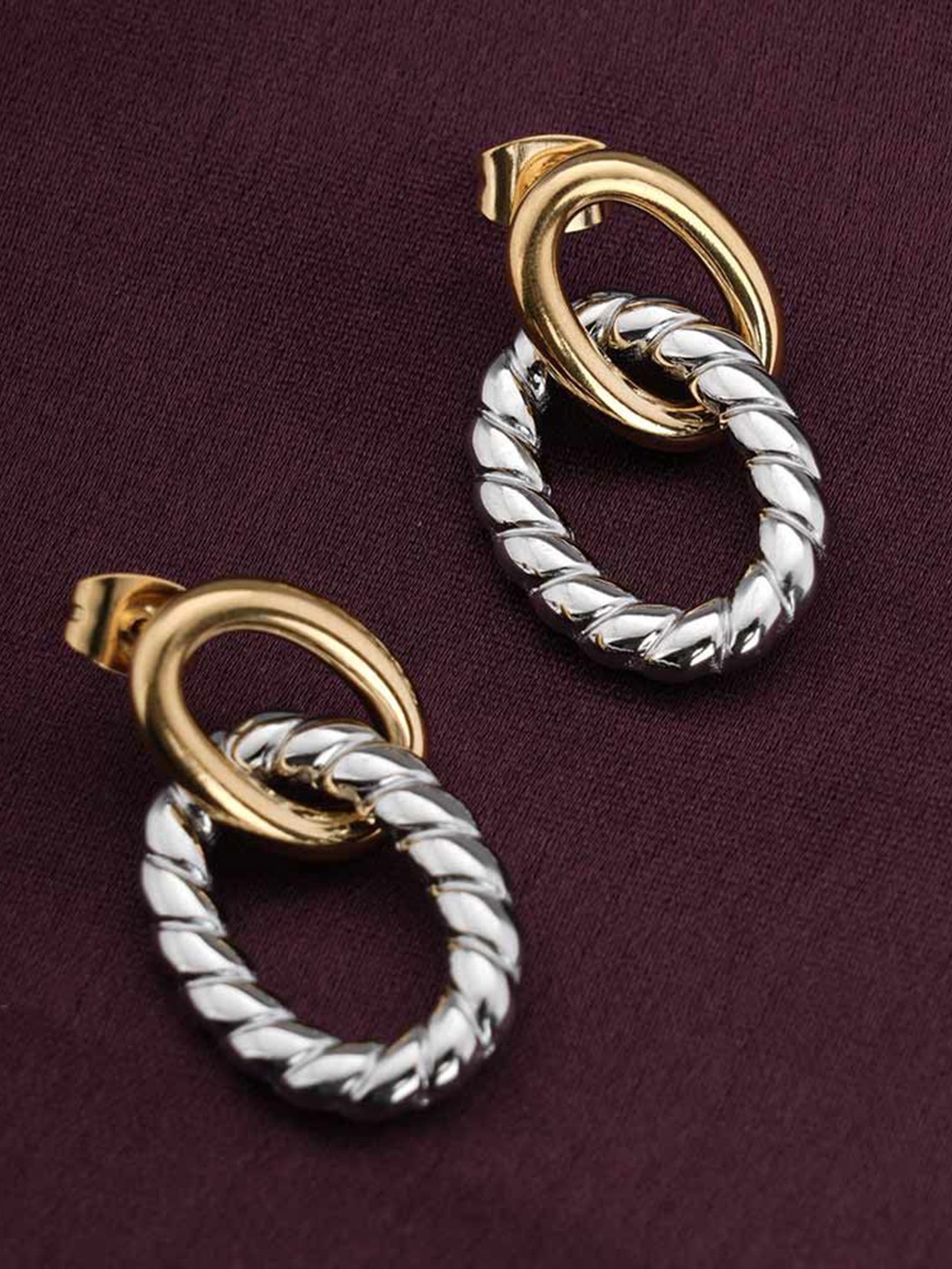 

PALMONAS Contemporary Studs Earrings, Multi