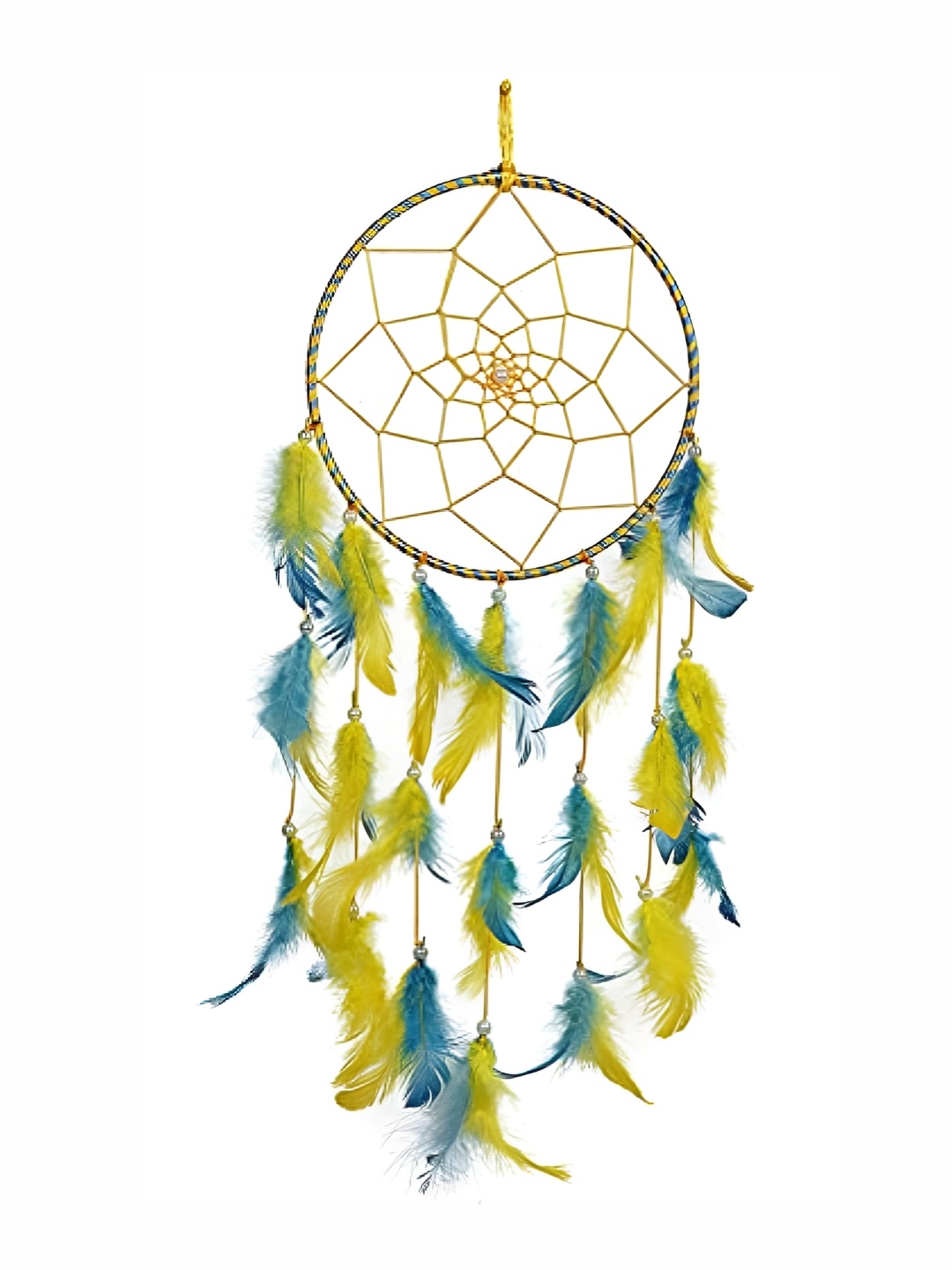 

Jaamso Royals Blue & Yellow Furr Wall Windchimes, Green