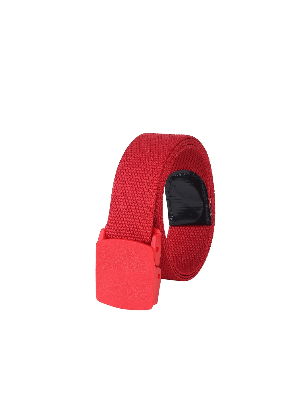 

Metronaut Men Canvas Woven Design Belt, Red