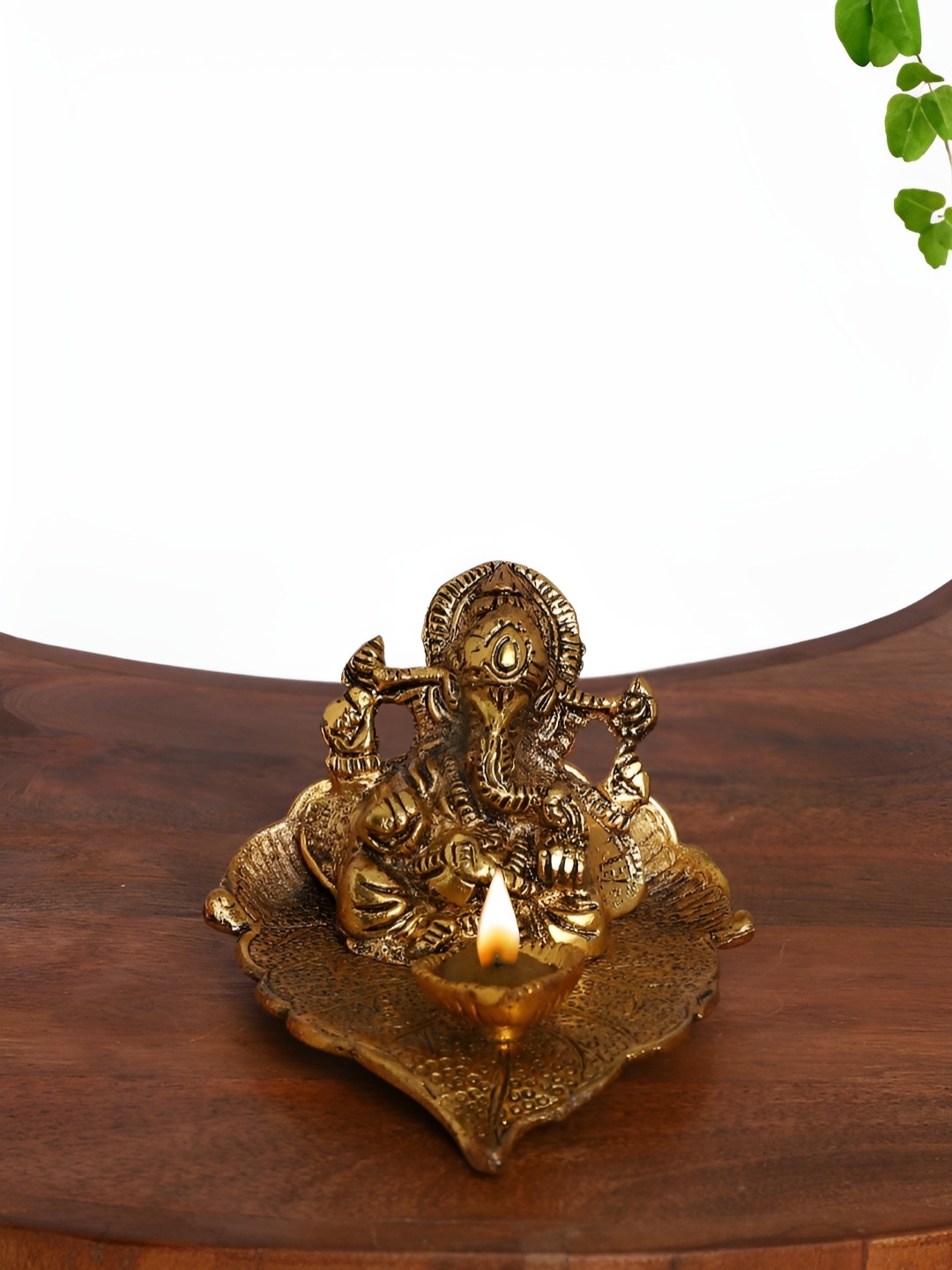 

INTERNATIONAL GIFT Gold-Toned Religious Idol Showpiece