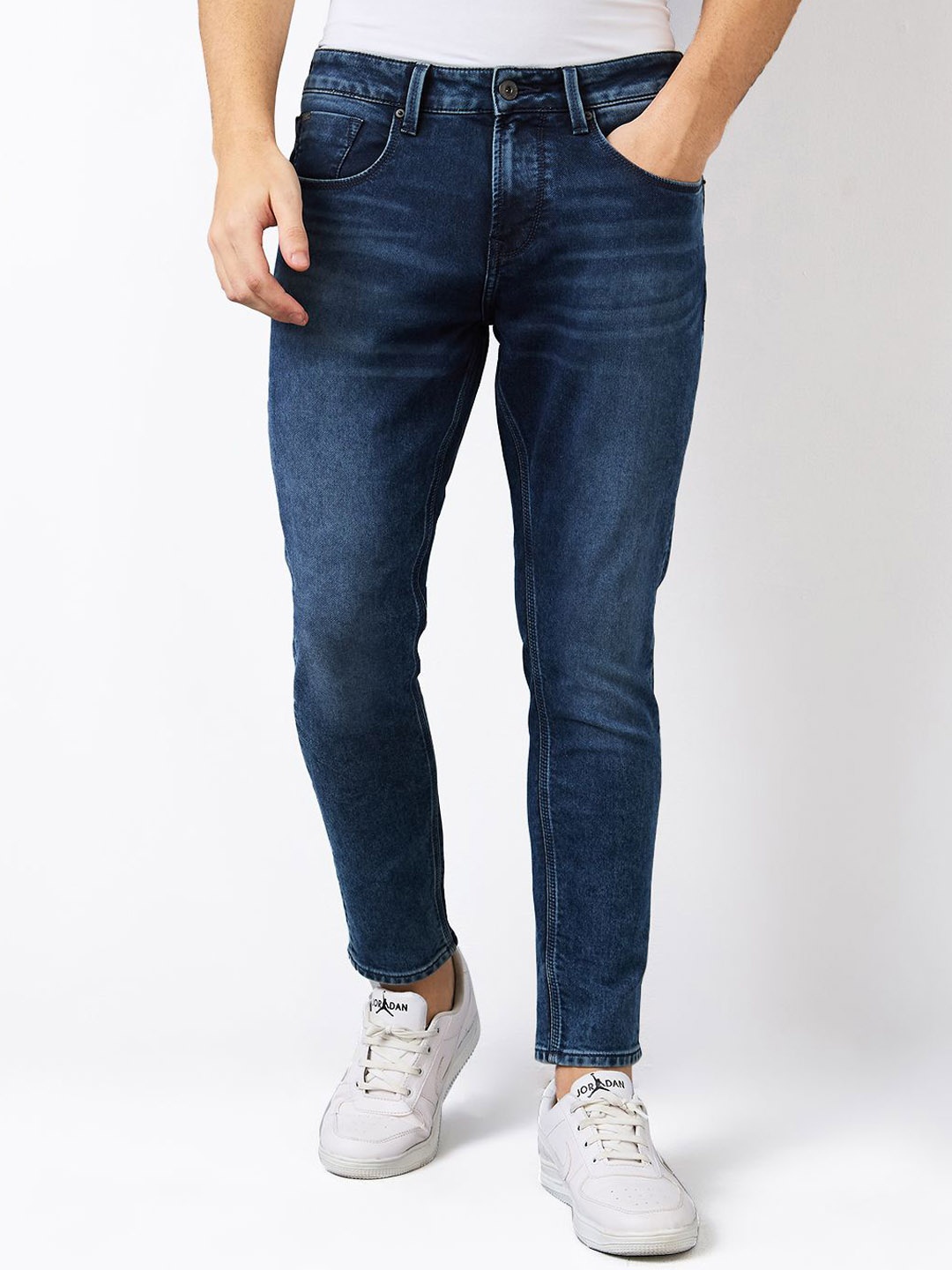 

SPYKAR Men Slim Fit Mid-Rise Jeans, Blue