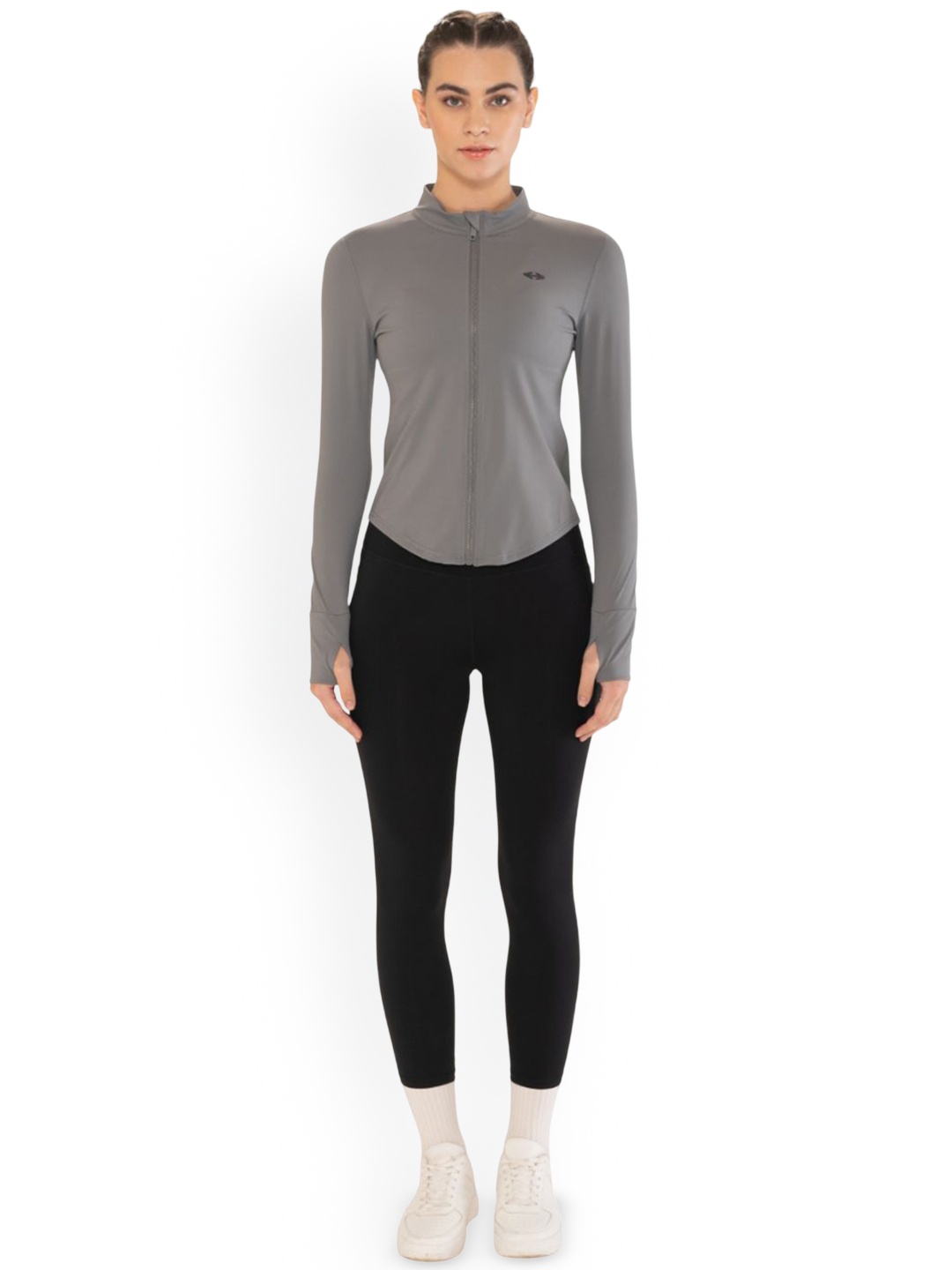 

STRCH Women Nylon Lightweight Outdoor Sporty Jacket, Grey