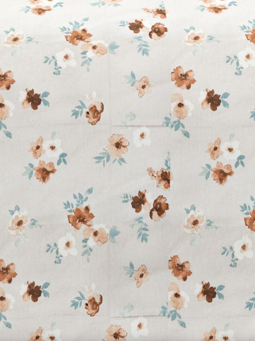 

Ariana Rust & White Printed Cotton 210 TC King Bedsheet Set 2.70 m x 2.25 m