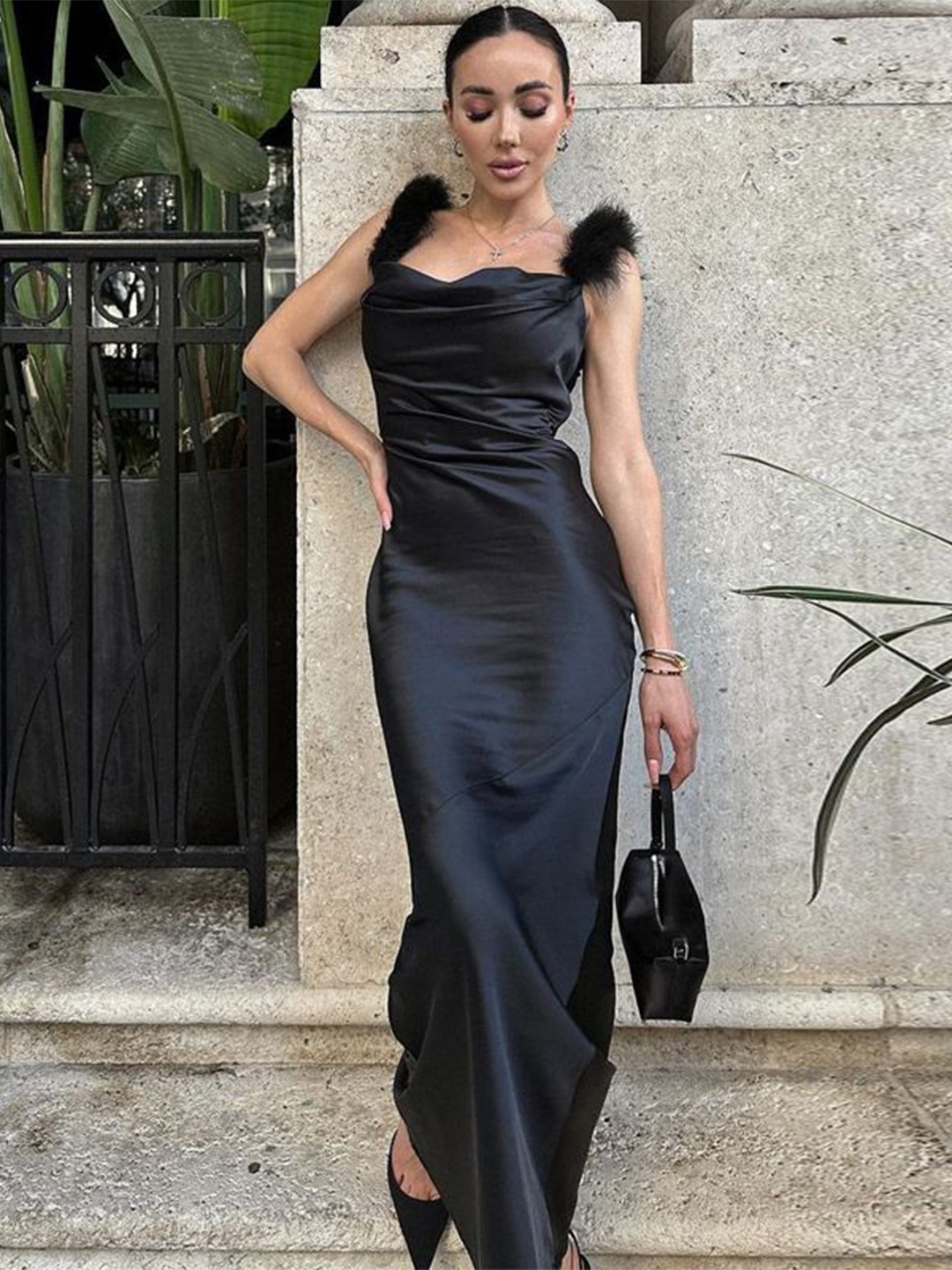 

StyleCast Women Bodycon Maxi Dress, Black