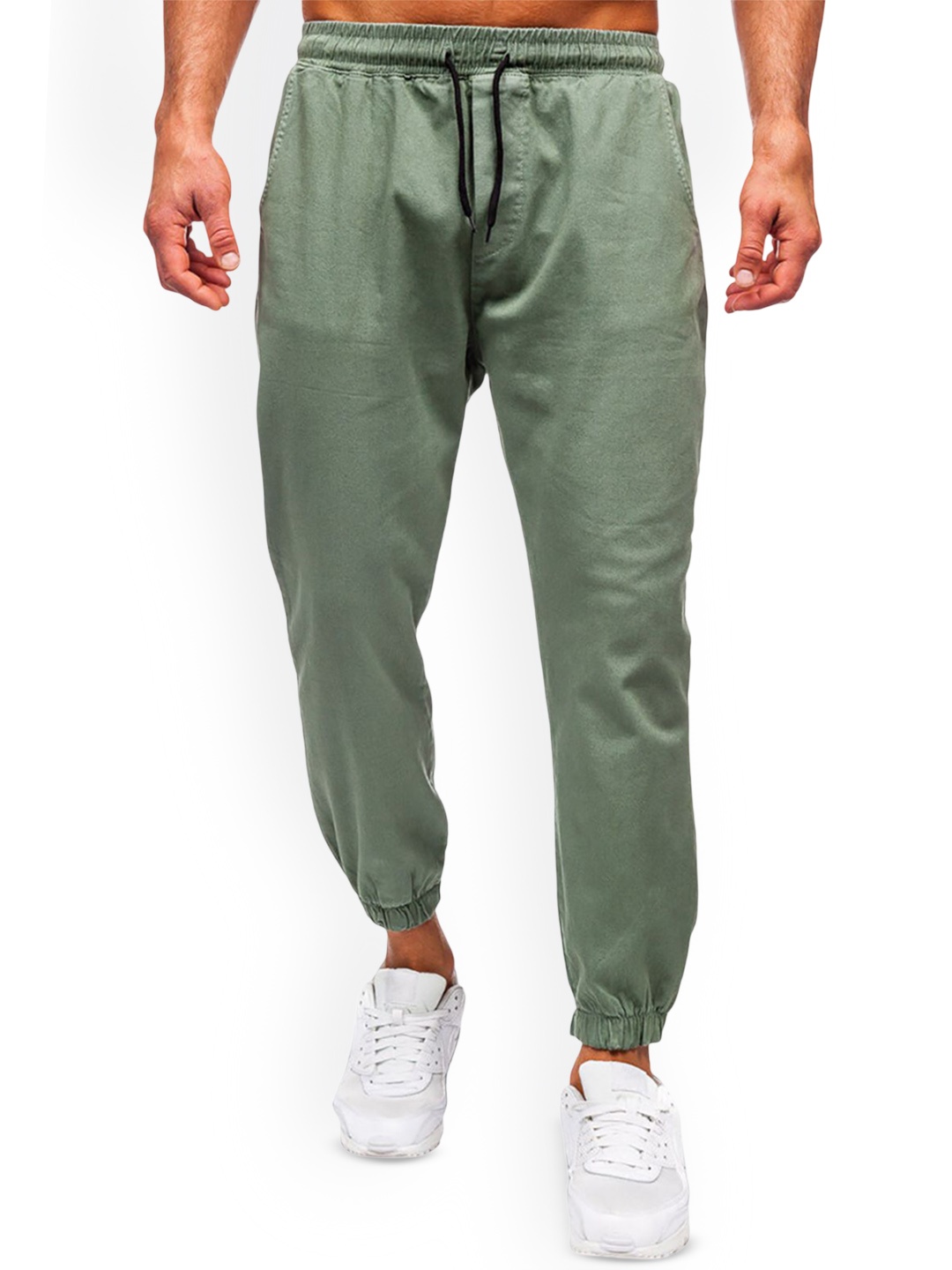 

StyleCast x Revolte Men Easy Wash Mid-Rise Regular Fit Jogger, Green