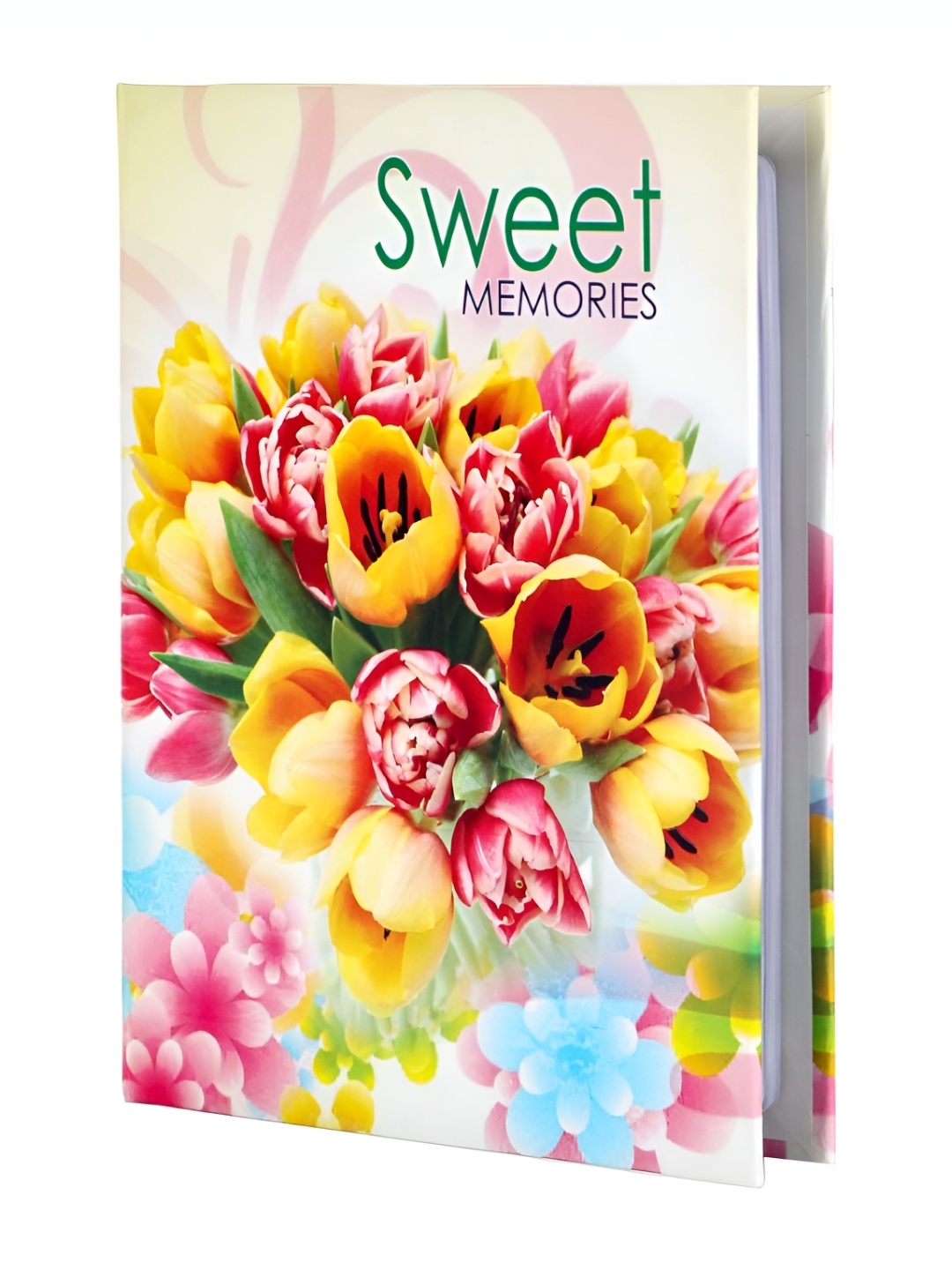 

SEHAZ ARTWORKS Yellow & Pink Sweet Memories Printed Photo Album