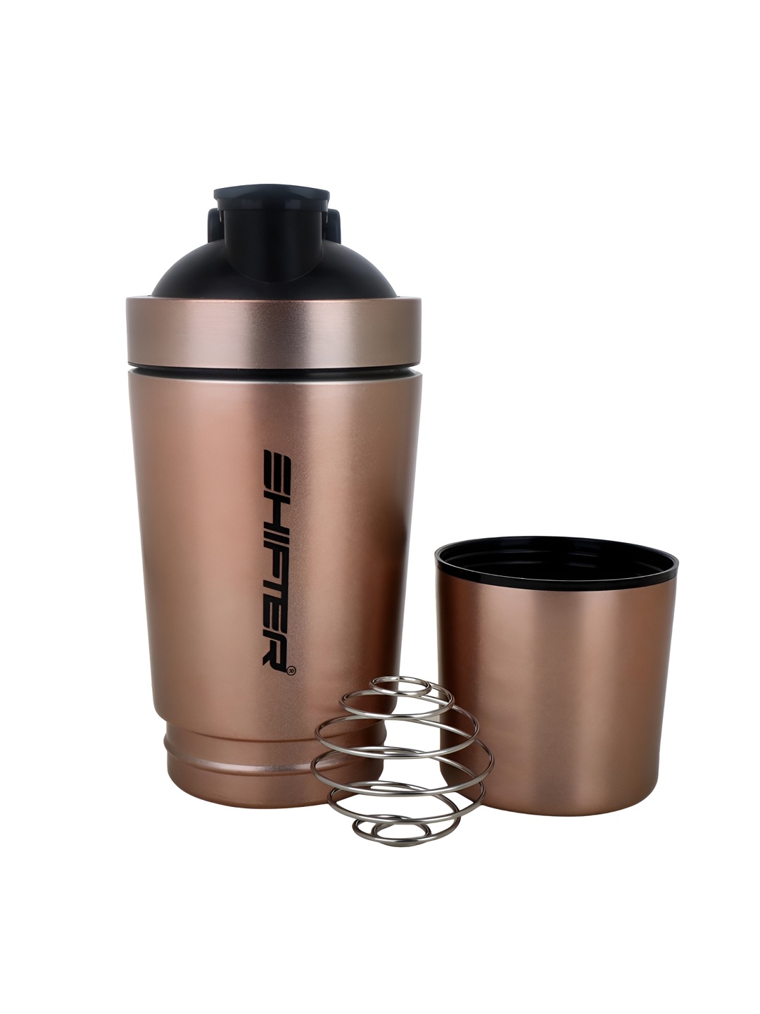 

SHIFTER Bronze-Toned Brand Logo Printed Stainless Steel Shaker Water Bottle-700 ml