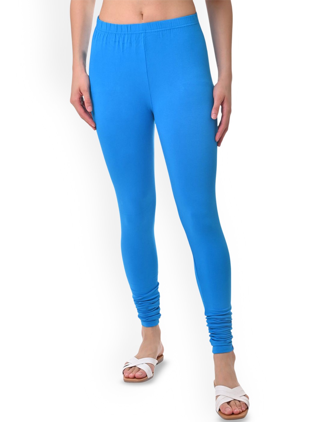 

Fly Birds Women Mid-Rise Churidar-Length Leggings, Blue