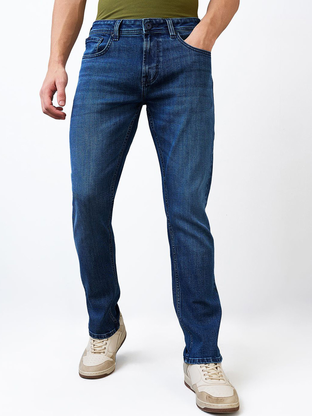 

SPYKAR Men Regular Fit Cotton Jeans, Blue