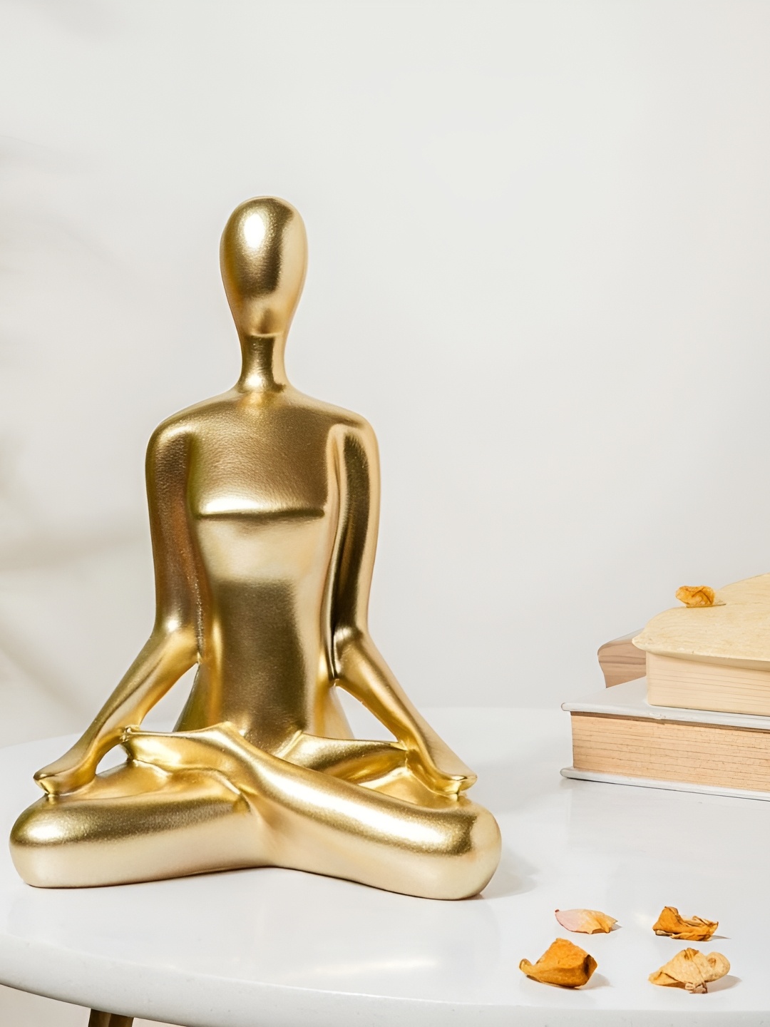 

Cortina Resin Yoga Sculpture Statue for Home Decor, Gold