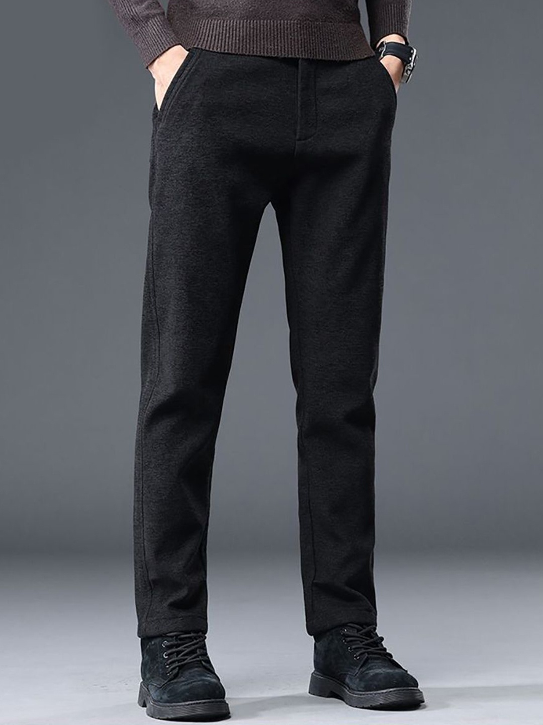 

StyleCast x Revolte Men Easy Wash Chinos Trousers, Black