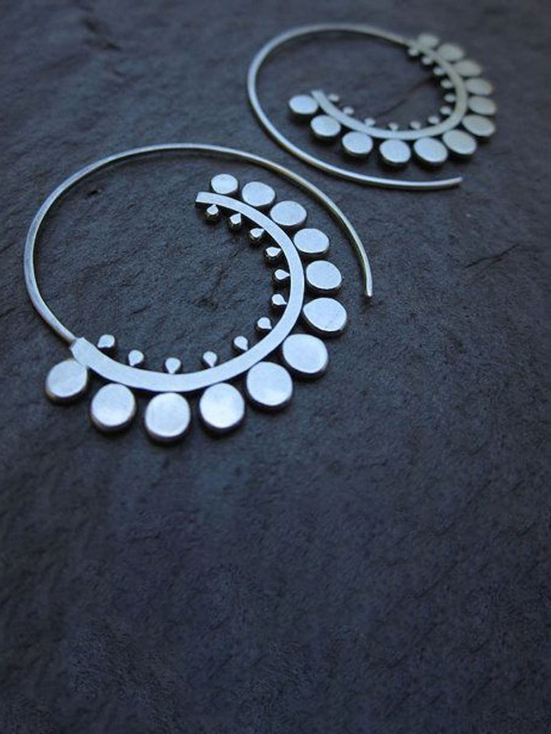 

Just Lil Things Circular Hoop Earrings, Blue