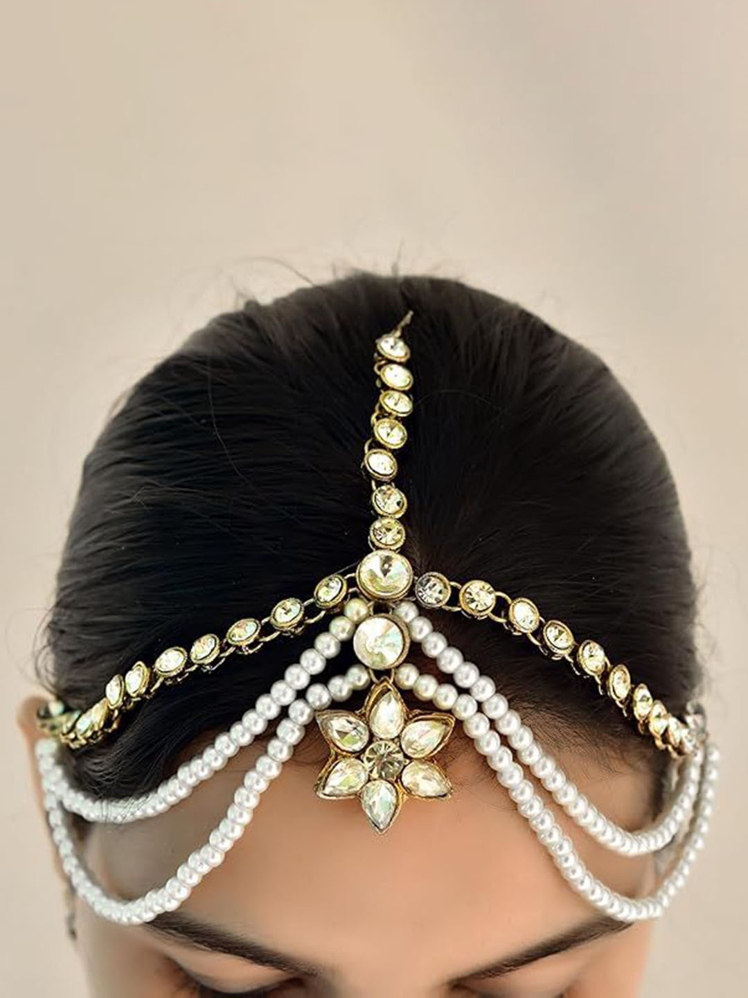 

Kezlin Gold-Plated Matha Patti Head Jewellery