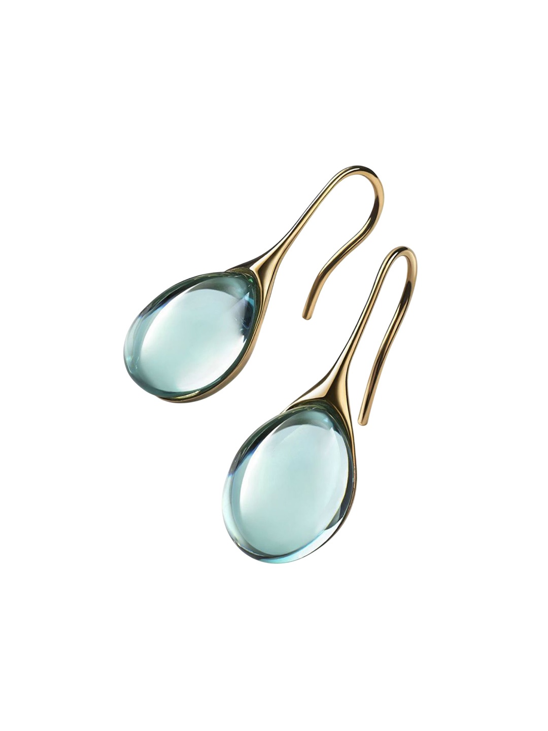 

Just Lil Things Contemporary Shaped Drop Earrings, Gold