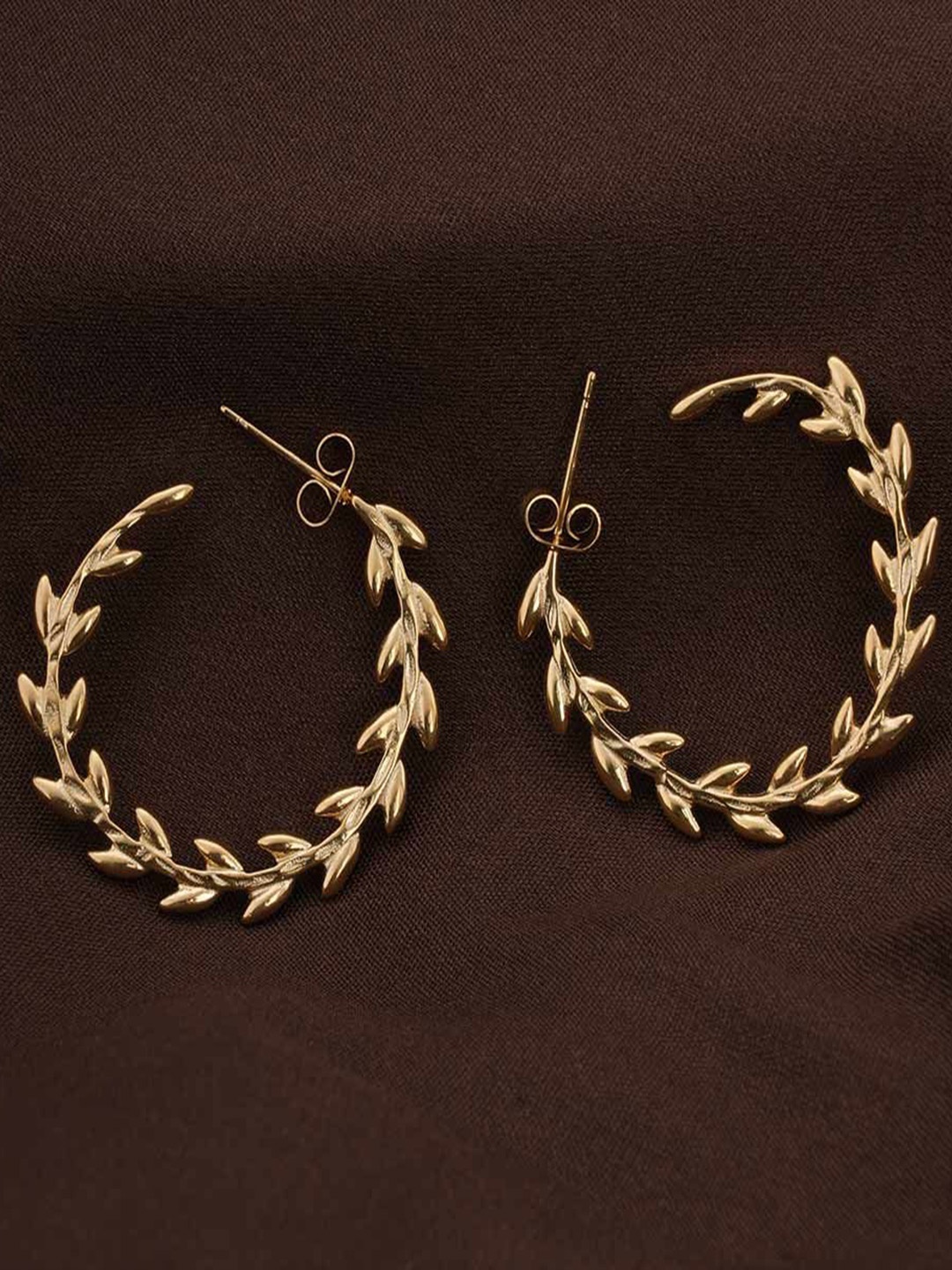 

PALMONAS Contemporary Hoop Earrings, Gold