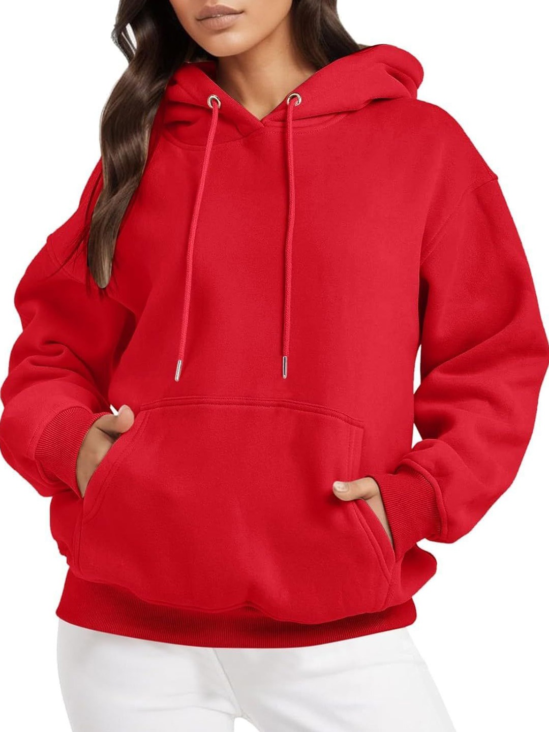 

NOTWILD Women Hooded Sweatshirt, Red