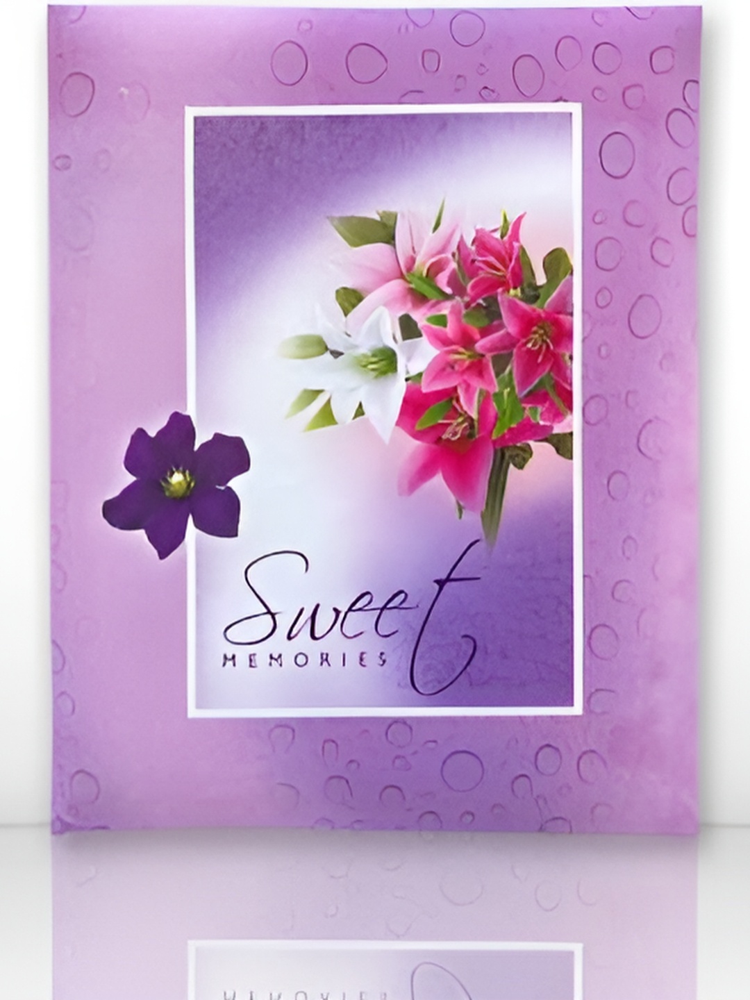 

SEHAZ ARTWORKS Purple & Pink Sweet Memories Printed Photo Album Book