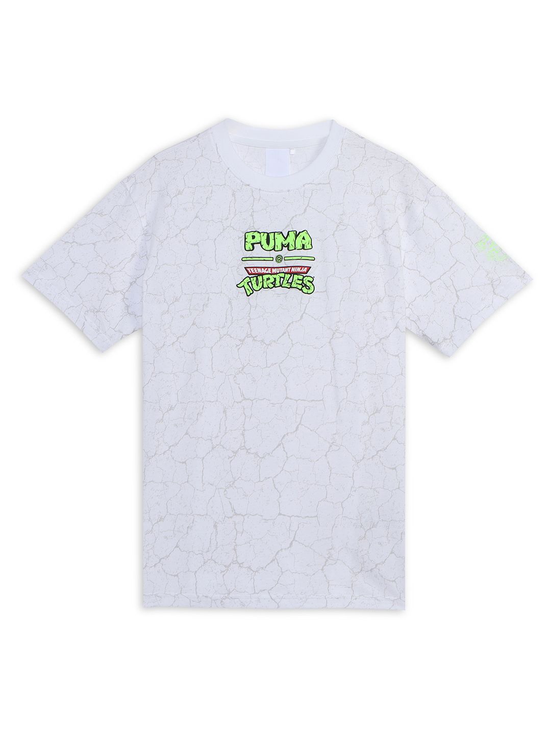 

Puma Boys x Tmnt Printed Pure Cotton Relaxed Fit Short Sleeve T-Shirt, White