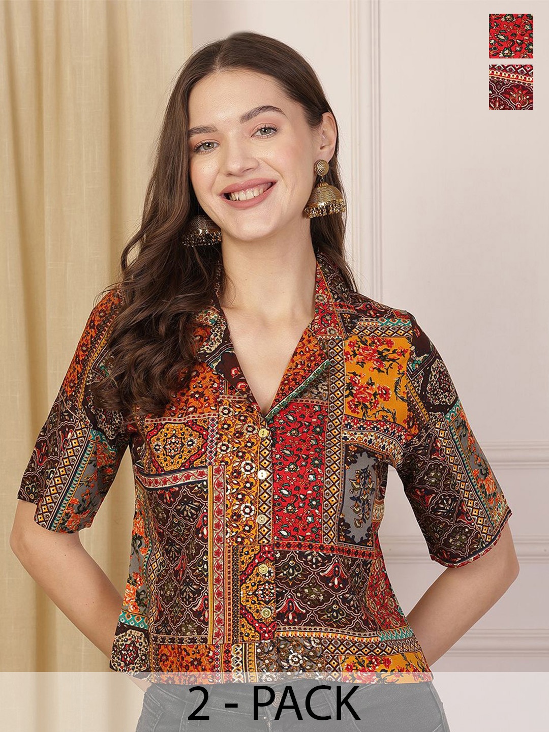 

Anouk Rustic Floral Print Top, Multi