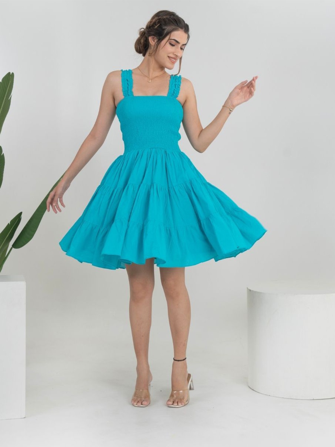 

KAJODI Fit & Flare Dress, Turquoise blue