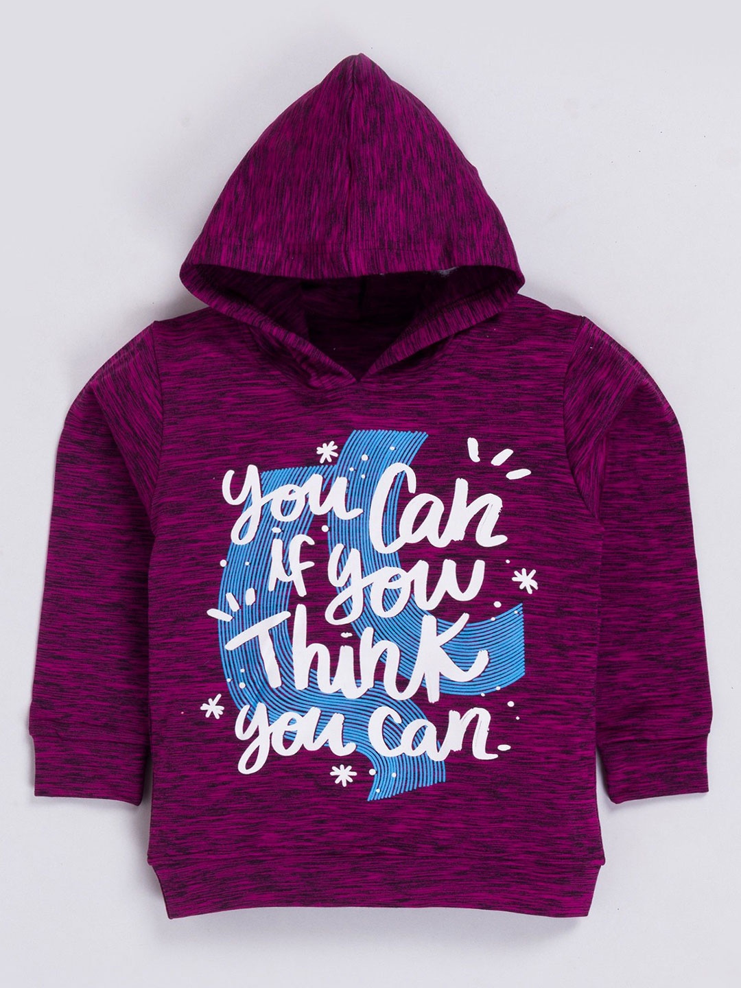 

BAESD Boys Printed Hooded Sweatshirt, Maroon