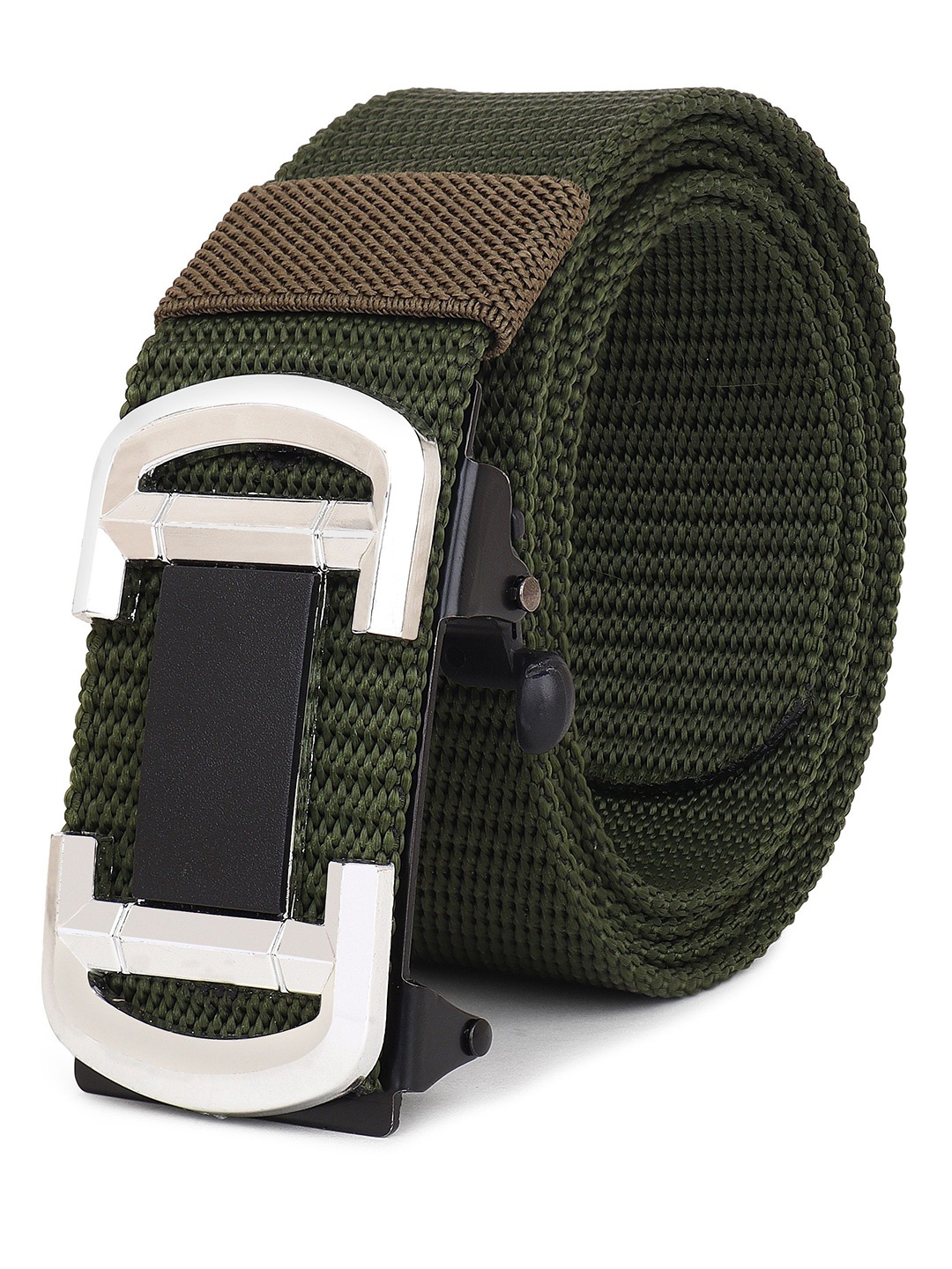 

Metronaut Men Textured Formal Belt, Green