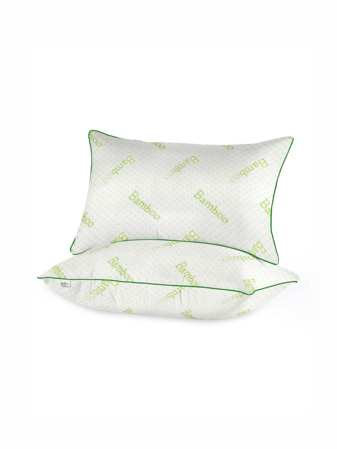 

Enchant Home White & Green 2 Pieces Printed Breathable Pillows