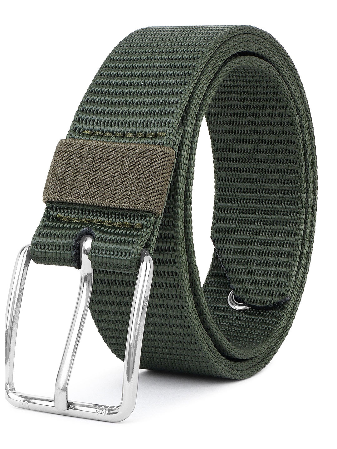 

Metronaut Men Textured Formal Belt, Green