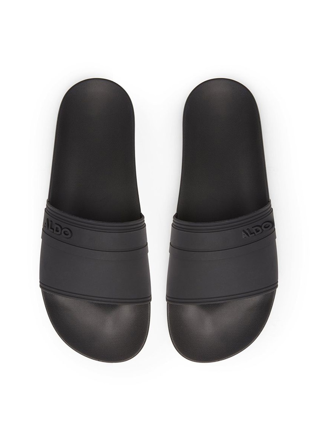 

ALDO Men Single Strap Sliders, Black