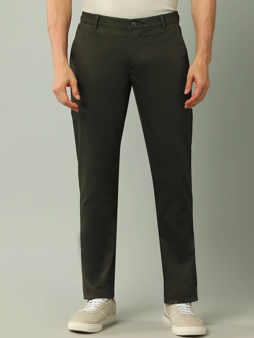 

Arrow Sport Men Slim Fit Chinos Trousers, Green