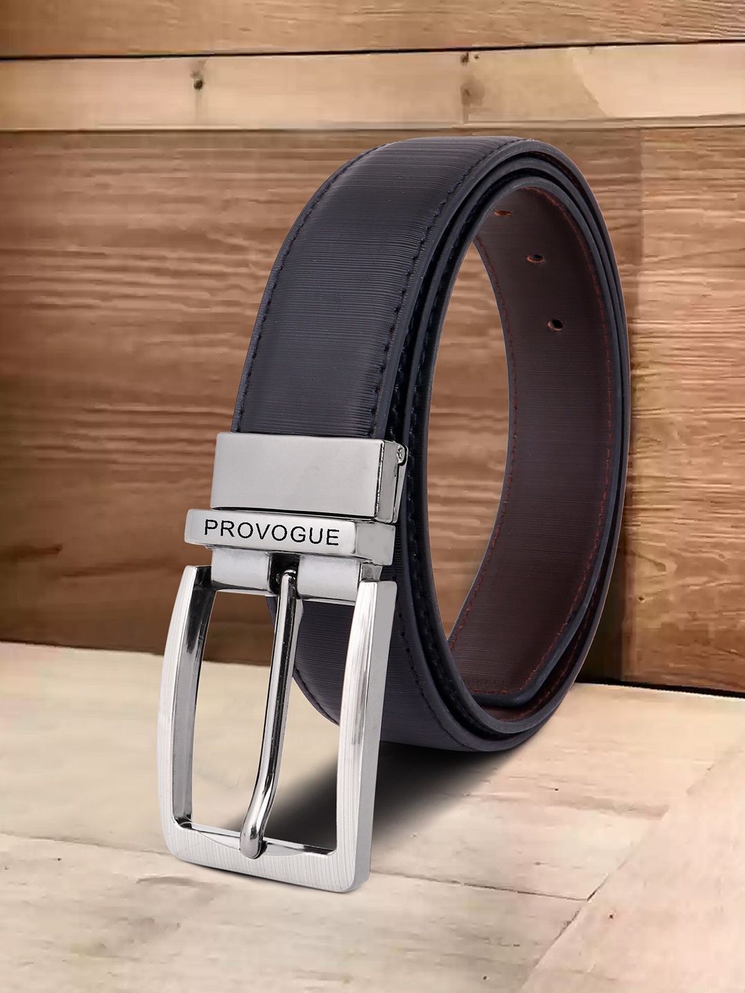 

Provogue Men Reversible Formal Belt, Black