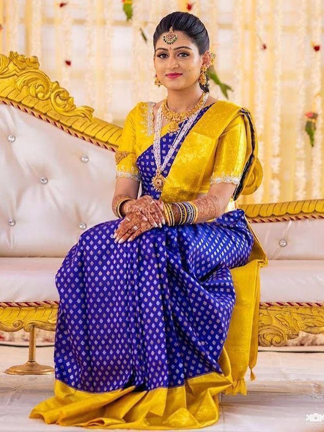 

bansari textiles Woven Design Banarasi Saree, Blue