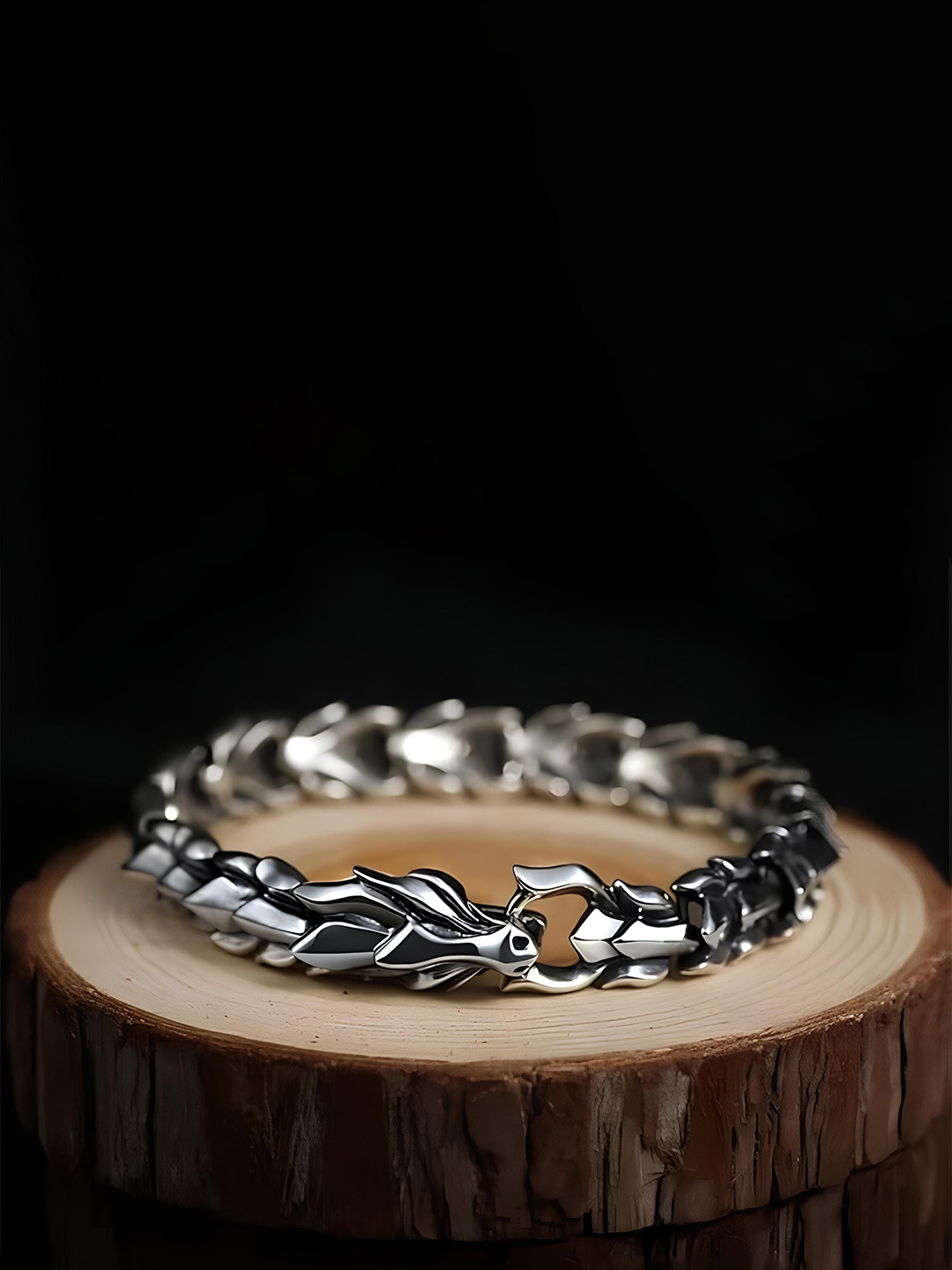 

KARISHMA KREATIONS Unisex Stainless Steel Silver-Plated Bangle-Style Bracelet