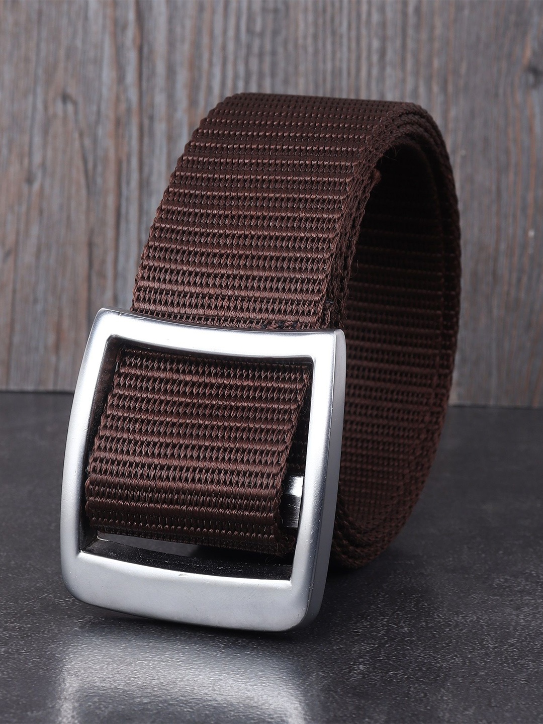 

Metronaut Men Textured Formal Belt, Brown