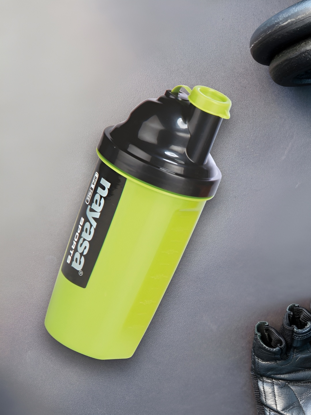 

Nayasa Neon Green Gym Shaker - 700 ML, Lime green