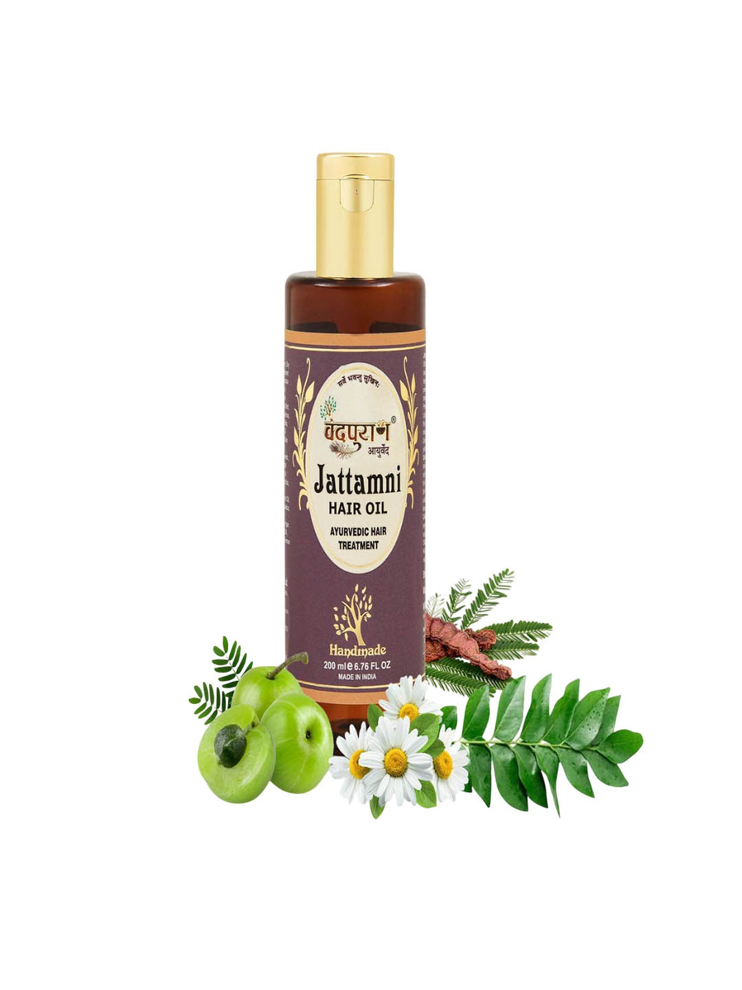 

VEDPURAN Jattamni Hair Oil With Amla For Hair Growth - 200 ml, Black