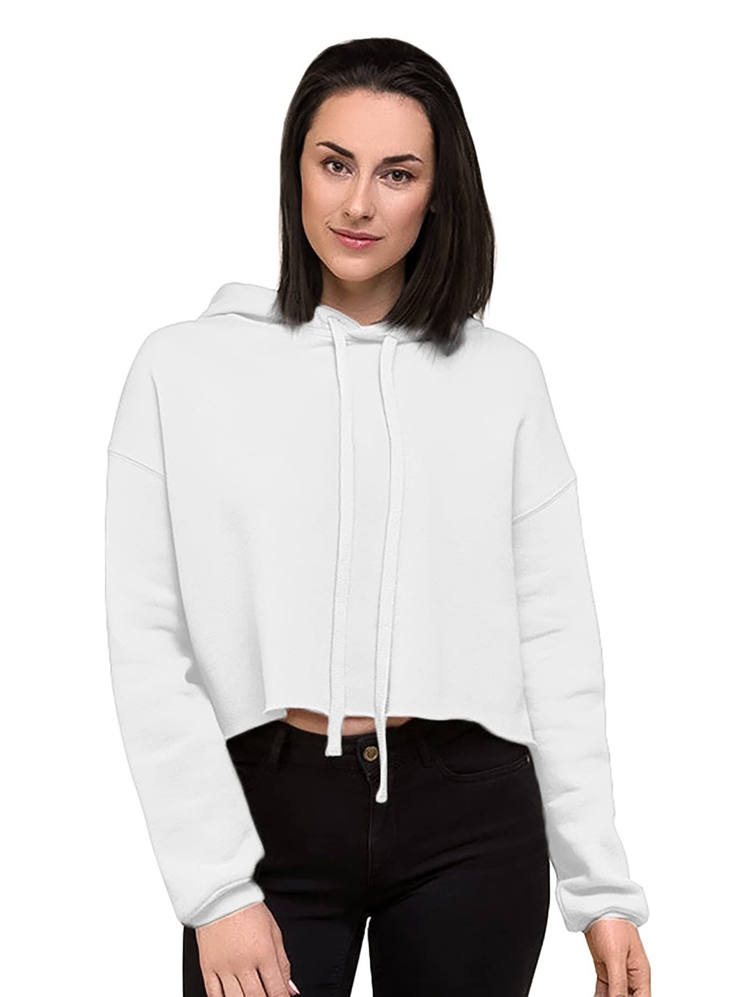 

NOTWILD Women Hooded Pullover Sweatshirt, White