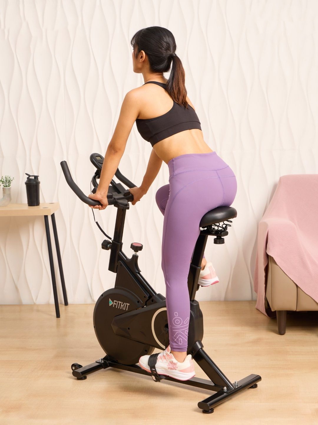 

Fitkit by Cult FK7001 6Kg Flywheel Exercise Bike Max Weight: 110kg Adjustable Resistance, Black