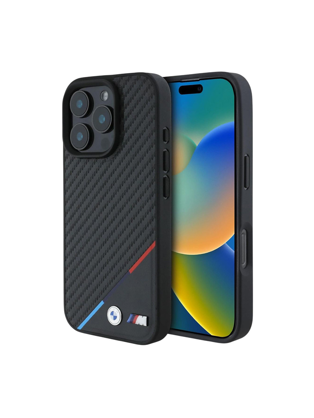 

CG MOBILE Abstract Printed iPhone 16 Pro Back Case Mobile Accessories, Black