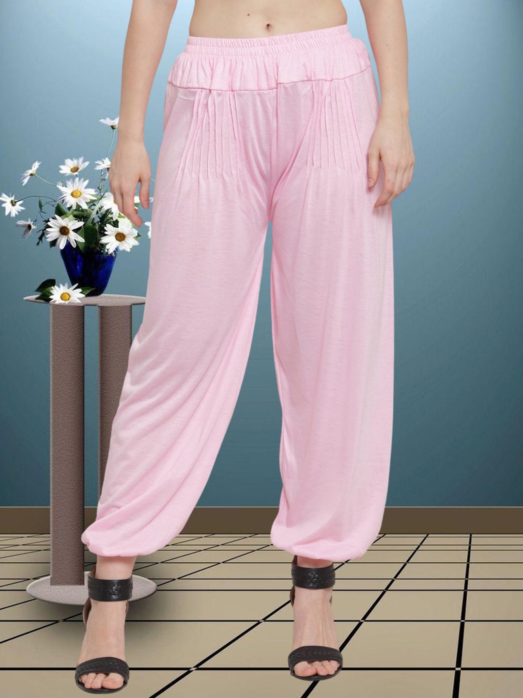 

GRACIT Women Loose Fit Harem Pant, Pink