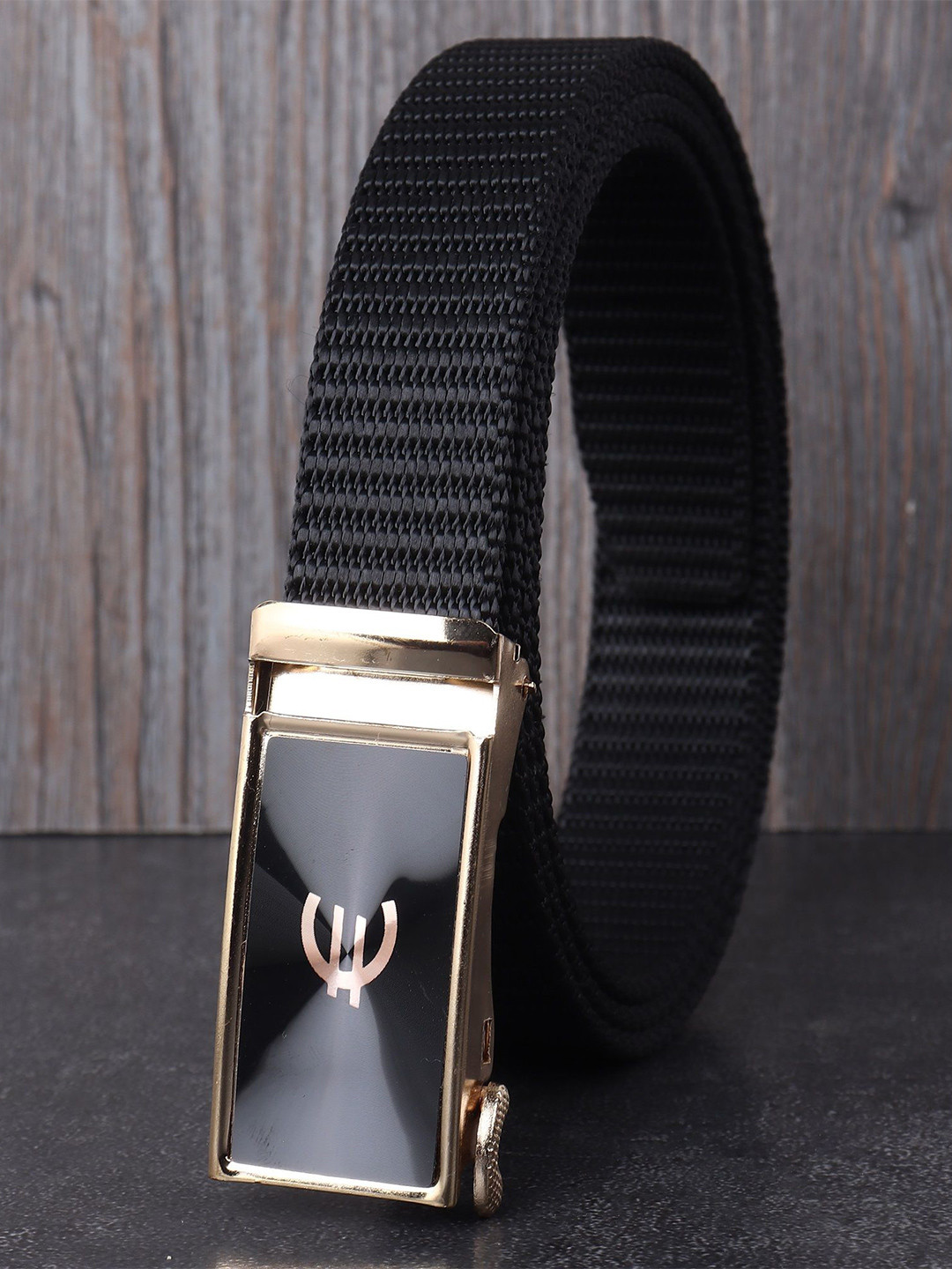 

Metronaut Men Textured Belt, Black