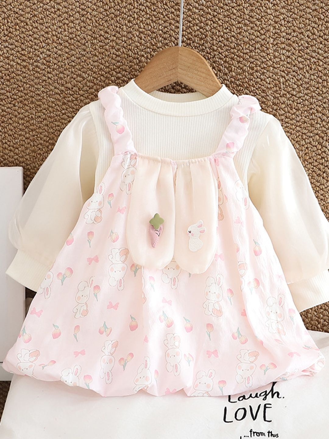 

YK Floral Print A-Line Dress, Pink
