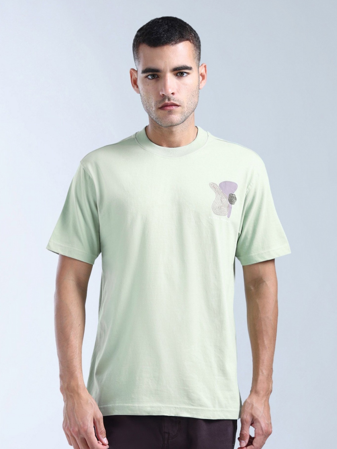 

Flying Machine Men Printed T-shirt, Green