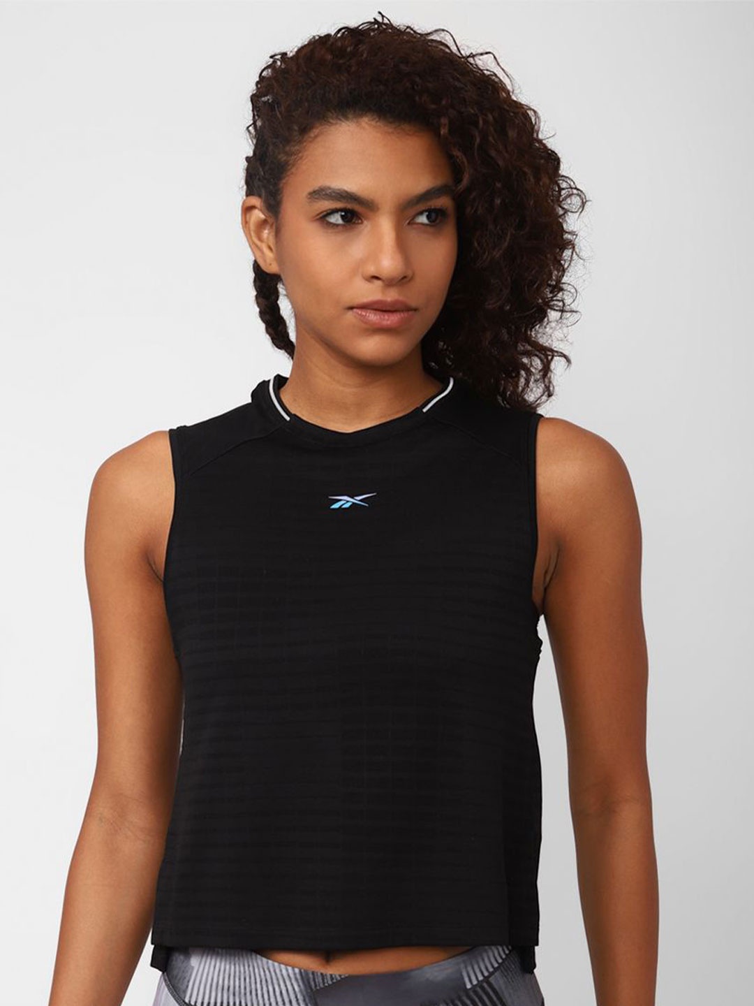 

Reebok Women Running OSR Jacquard Tank Top, Black